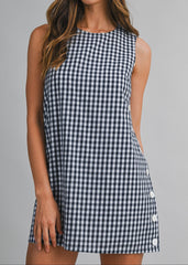 AVERY GINGHAM MINI DRESS