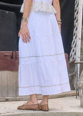 EVERLY EMBROIDERED MIDI SKIRT