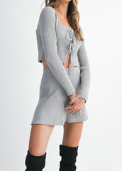 EVERLY FLARED MINI SKIRT