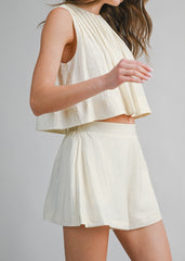 KENDALL PULL-ON MINI SHORTS
