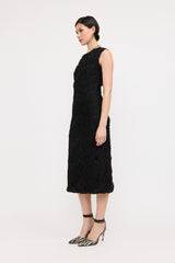 CLEO TEXTURED MIDI DRESS