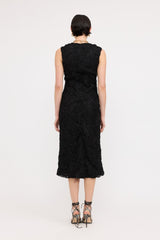 CLEO TEXTURED MIDI DRESS