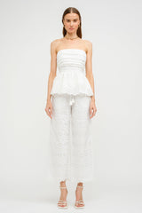 MANDY BIARRITZ EMBROIDERED PANTS