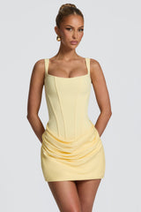 Solid Tie-Up Slip Mini Dress