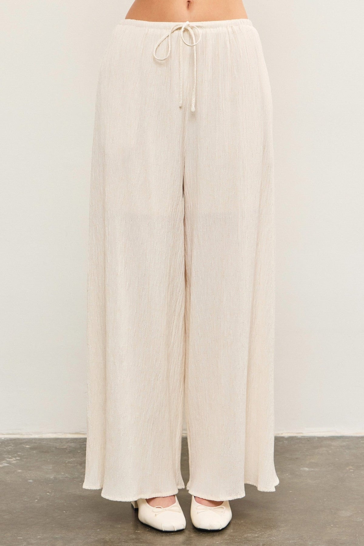 MONICA WIDE-LEG PANTS