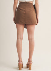CARLY BROWN WRAP SKORT