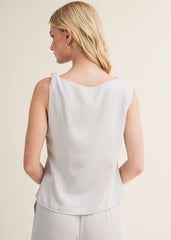 HANNAH TWISTED SHOULDER TOP