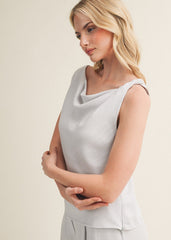 HANNAH TWISTED SHOULDER TOP