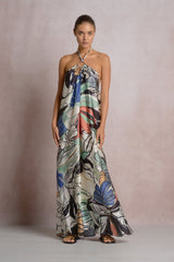 Botanical Halter Dress