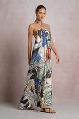 Botanical Halter Dress