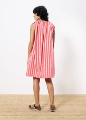 AELIA PINK STRIPED MINI DRESS