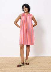 AELIA PINK STRIPED MINI DRESS