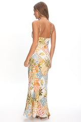 Jaya Floral A-line Maxi Dress Las Palmas