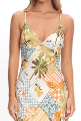 Jaya Floral A-line Maxi Dress Las Palmas
