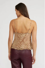 CAMILA CHEETAH RUFFLE TANK
