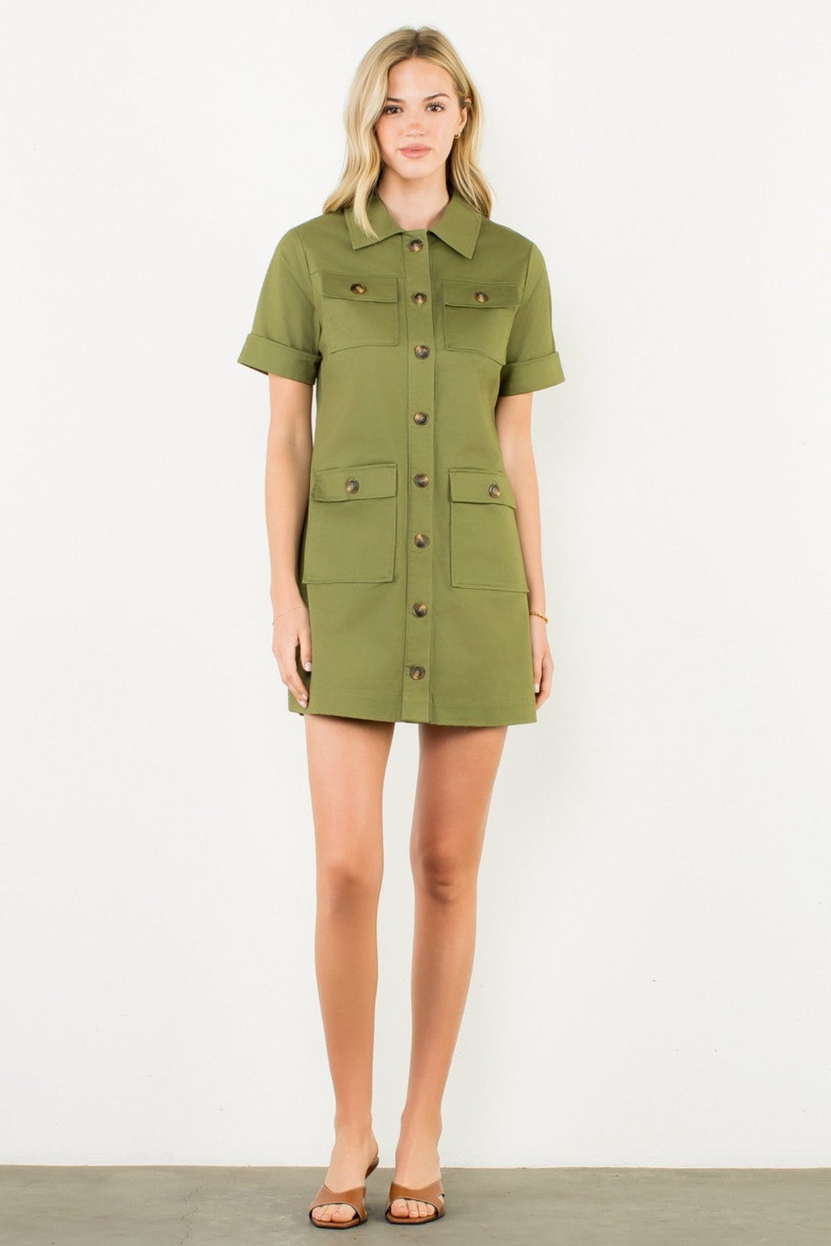 HANNAH UTILITY MINI DRESS