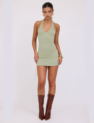 OPELI DRESS - GREEN : GREEN SPARKLE