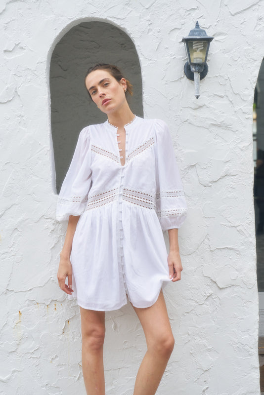 Vienna Dress White