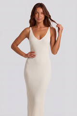 Eden Backless Knit Maxi Dress