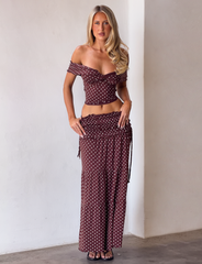 DENALI TOP - BROWN DOT