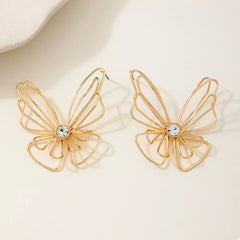 18K Gold-Plated Butterfly Earrings