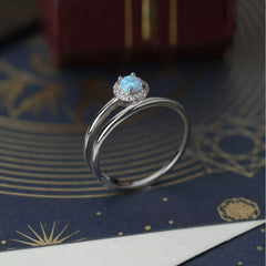 925 Sterling Silver Opal Ring