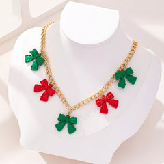 Bow Charm Chain Necklace