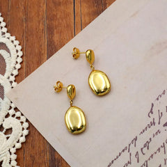 18K Gold-Plated Drop Earrings