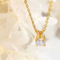 18K Gold-Plated Pendant Necklace
