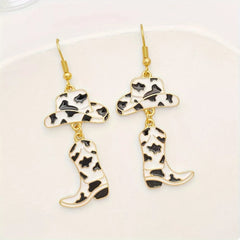 Cowboy Hat and Boot Dangle Earrings