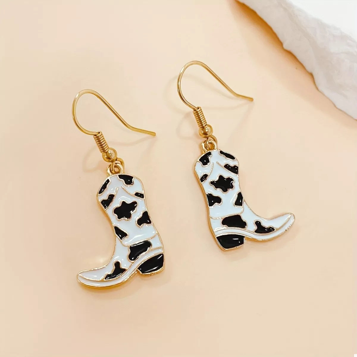 Cowgirl Boot Dangle Earrings