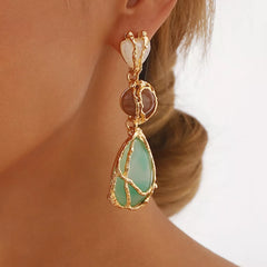 18K Gold-Plated Teardrop Earrings