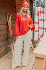 Chasing Calm Relaxed Wide Leg Pants (Cream)