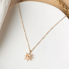 Sunburst Pendant Necklace