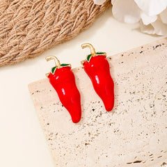 Chili Pepper Stud Earrings