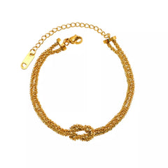 Stainless Steel Twisted Chain Bracelet