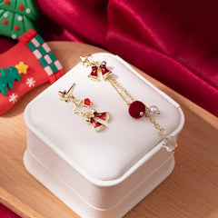 18K Gold-Plated Christmas Bell Earrings