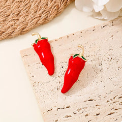 Chili Pepper Stud Earrings