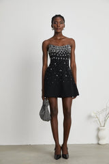 Frances Crystal-embellished Sleeveless Mini Dress