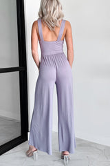 DOORBUSTER Sonoma Sway Twist-Front Jumpsuit (Dusty Plum)
