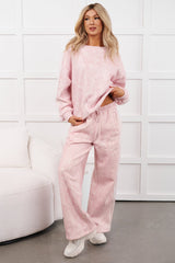 Cozy Corners Side Stripes Sweater (Light Pink Camo)
