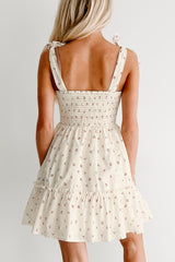 I'm All Yours Cherry Print Mini Dress (Cream)