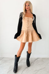 Quiet Chic Crochet Bolero Shrug (Black)