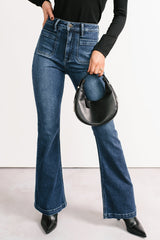 Alena Flare Sneak Peek Jeans (Medium Dark)