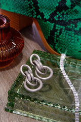 Kenya Chain Link Earring - Silver
